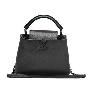 LOUIS VUITTON Capucines Black Taurillon Leather Shoulder Body